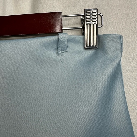 VINTAGE Italian hand sewn satin mermaid Stretchy A-line midi Cinderella skirt L - Picture 5 of 11